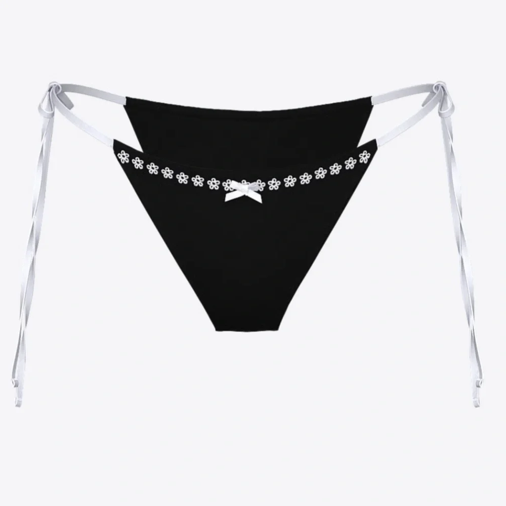 New! Frankie’s Bikinis x PINK itsy Black Bikini Bottom 1522